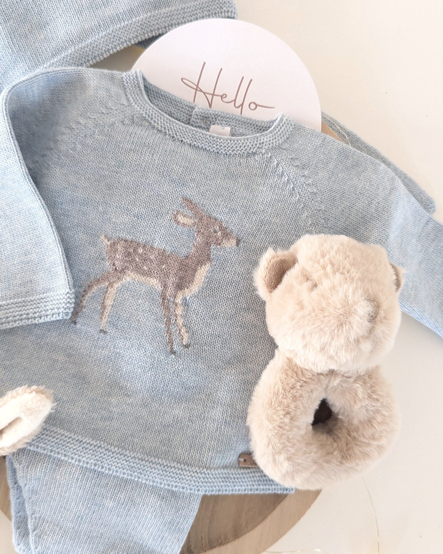 Conjunto Polaina York Celeste Grisáceo -  Martin Aranda