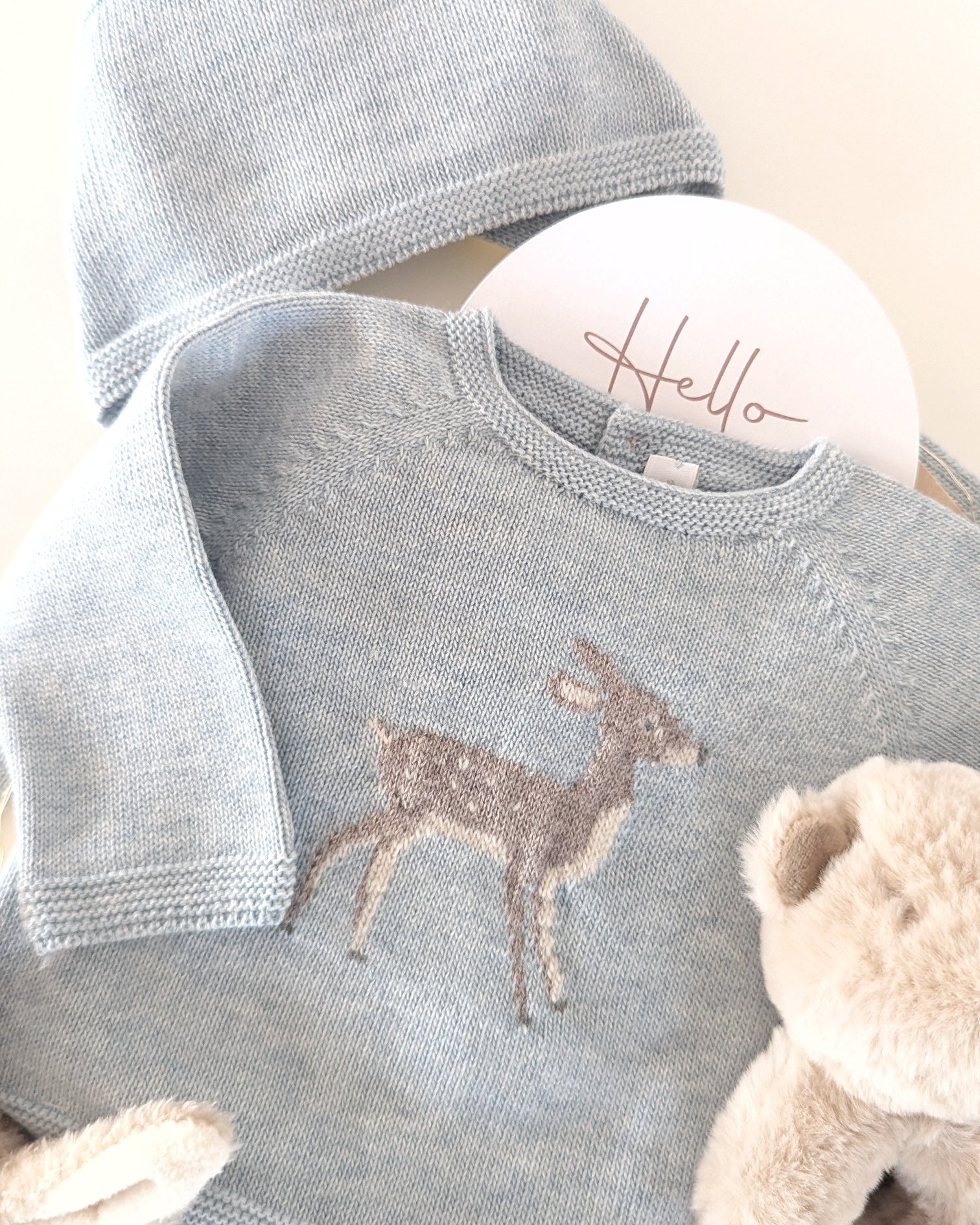 Conjunto Polaina York Celeste Grisáceo -  Martin Aranda