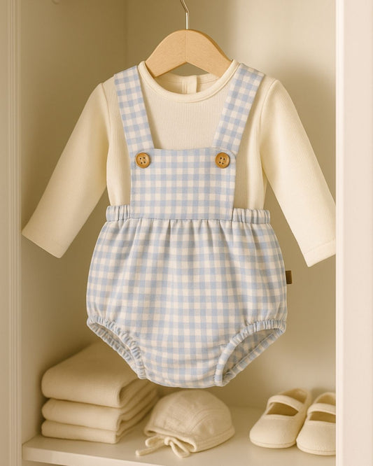 Conjunto Pololo Bebe Niño Berg Azul 11179 - Calamaro