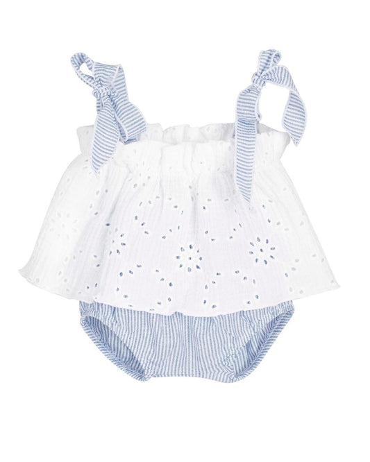 Conjunto Pololo y Blusa KERALA Celeste - Calamaro