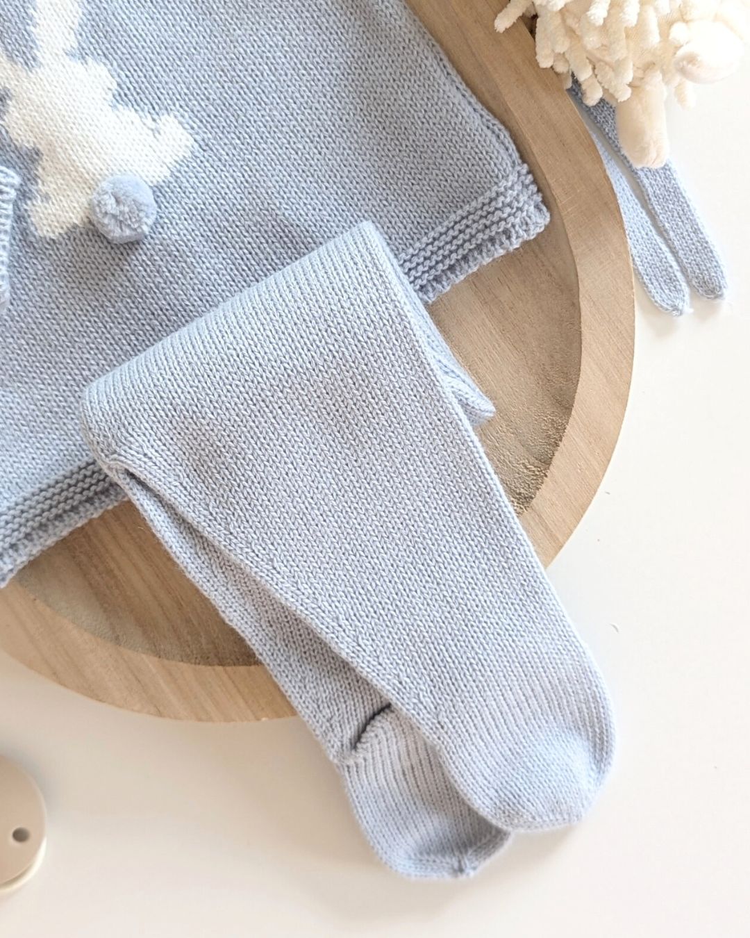 Conjunto Punto Bebé Celeste Cielo - Micolino