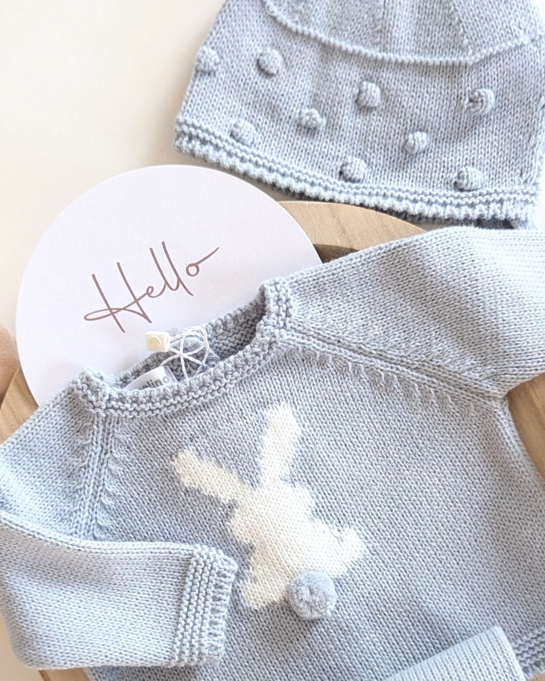 Conjunto Punto Bebé Celeste Cielo - Micolino