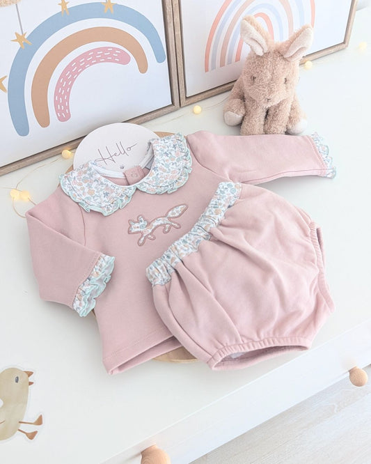 Conjunto Ranita Cuello Volante Bosco Maquillaje - Babidu