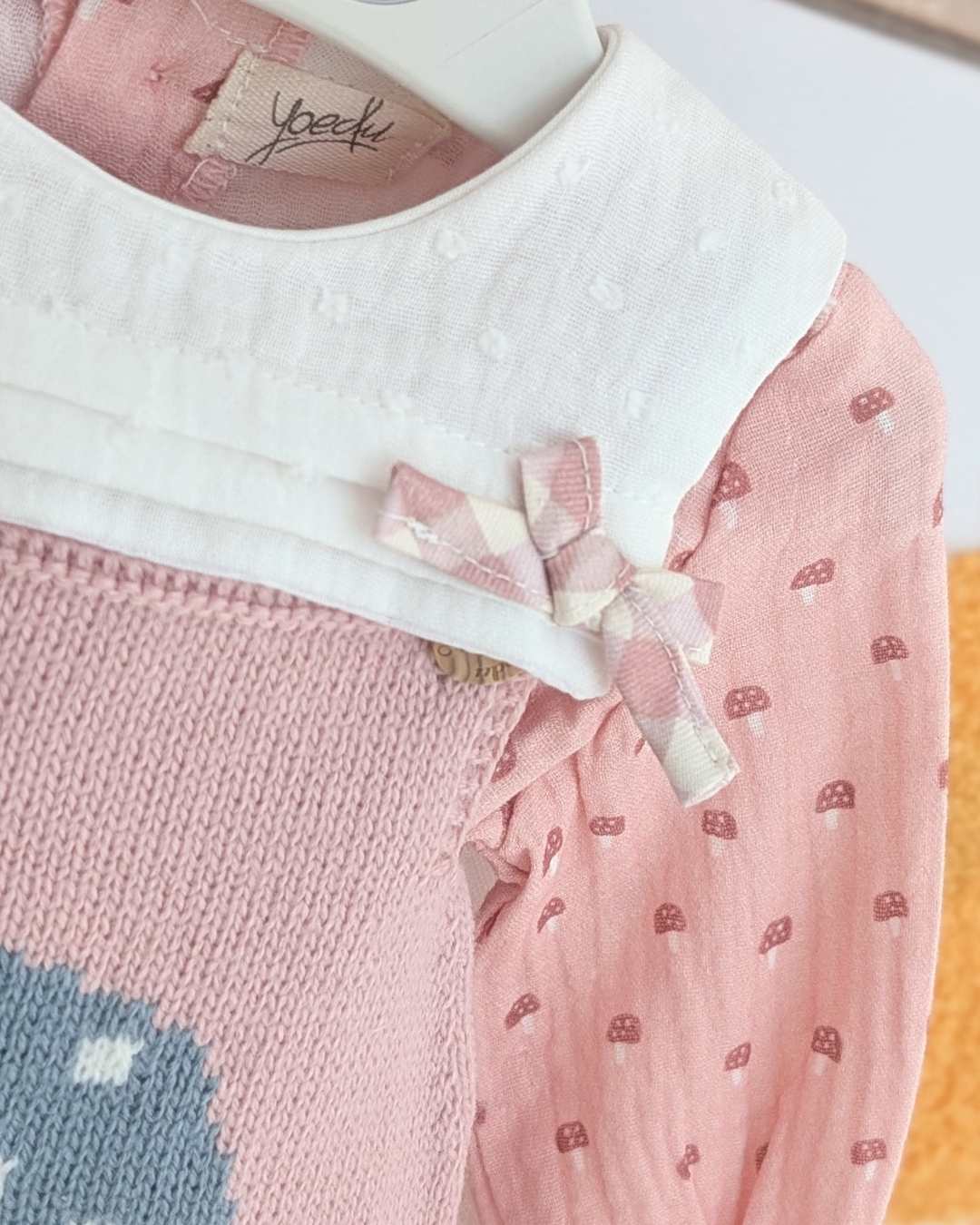 Conjunto Ranita Familia Bosque Rosa Empolvado Art.1800 - Yoedu