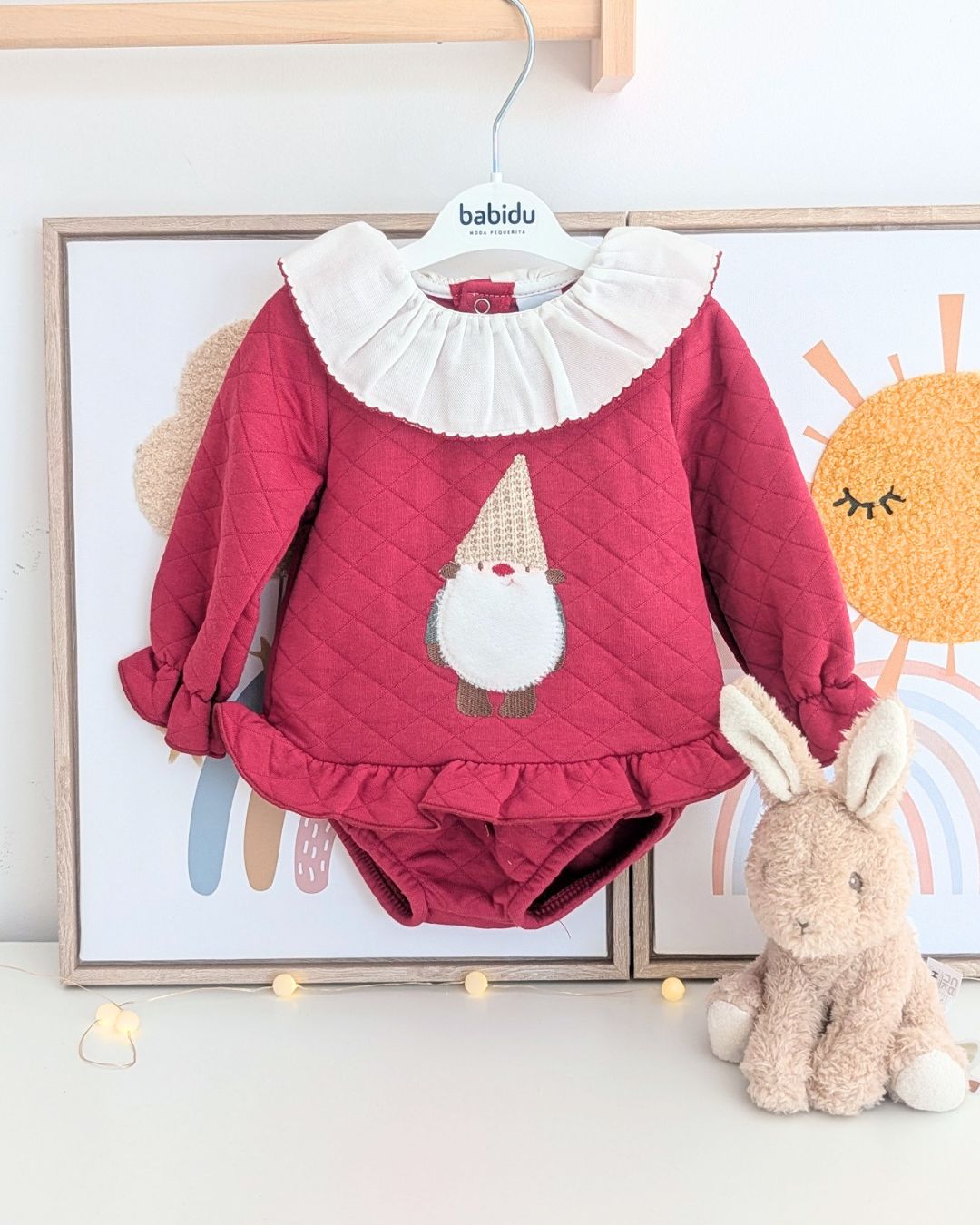 Conjunto Ranita Gnomo Granate - Babidu