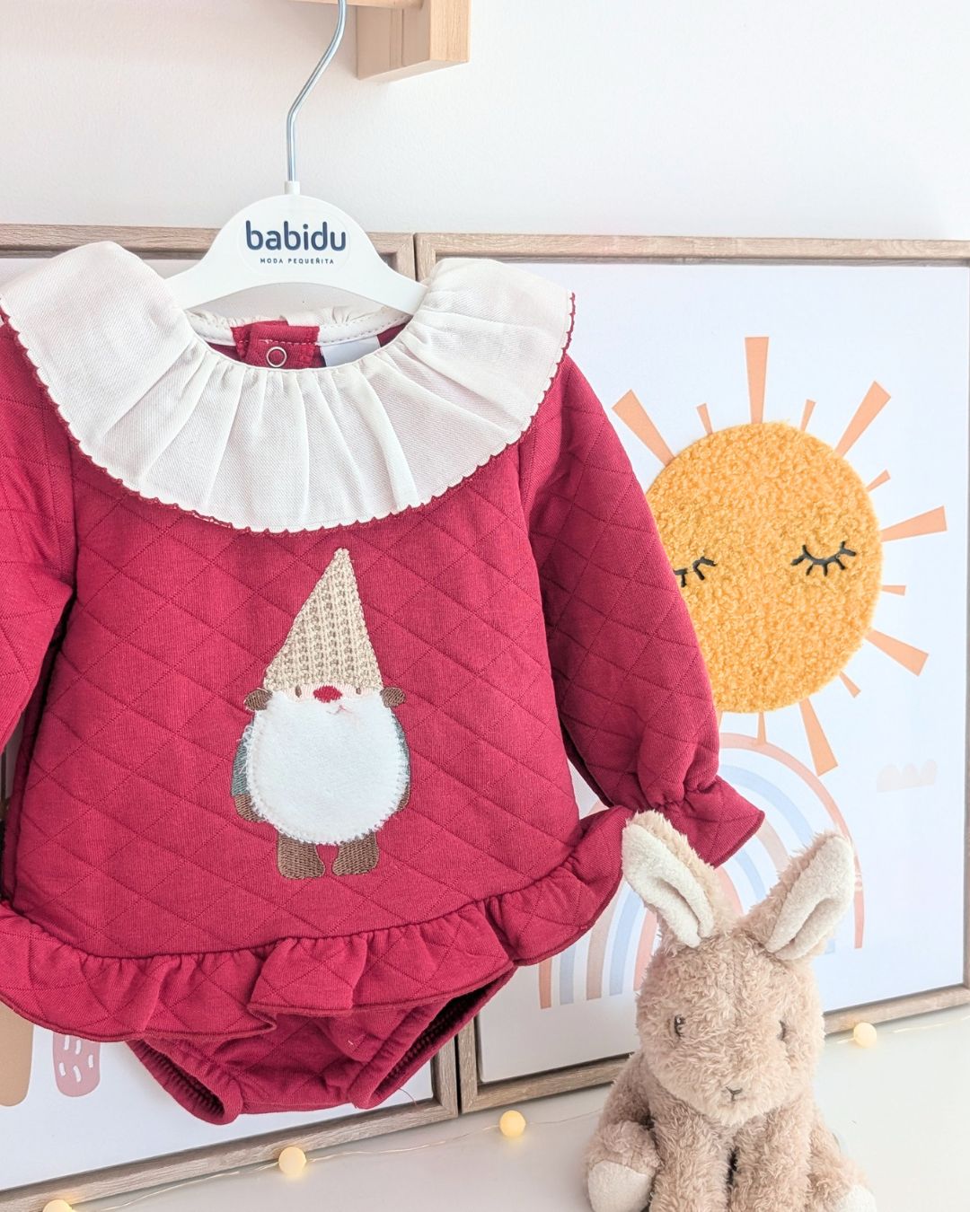 Conjunto Ranita Gnomo Granate - Babidu