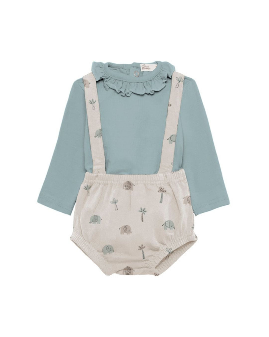 Conjunto Ranita Safari Azul Verdoso - Street Monkey Referencia 352010