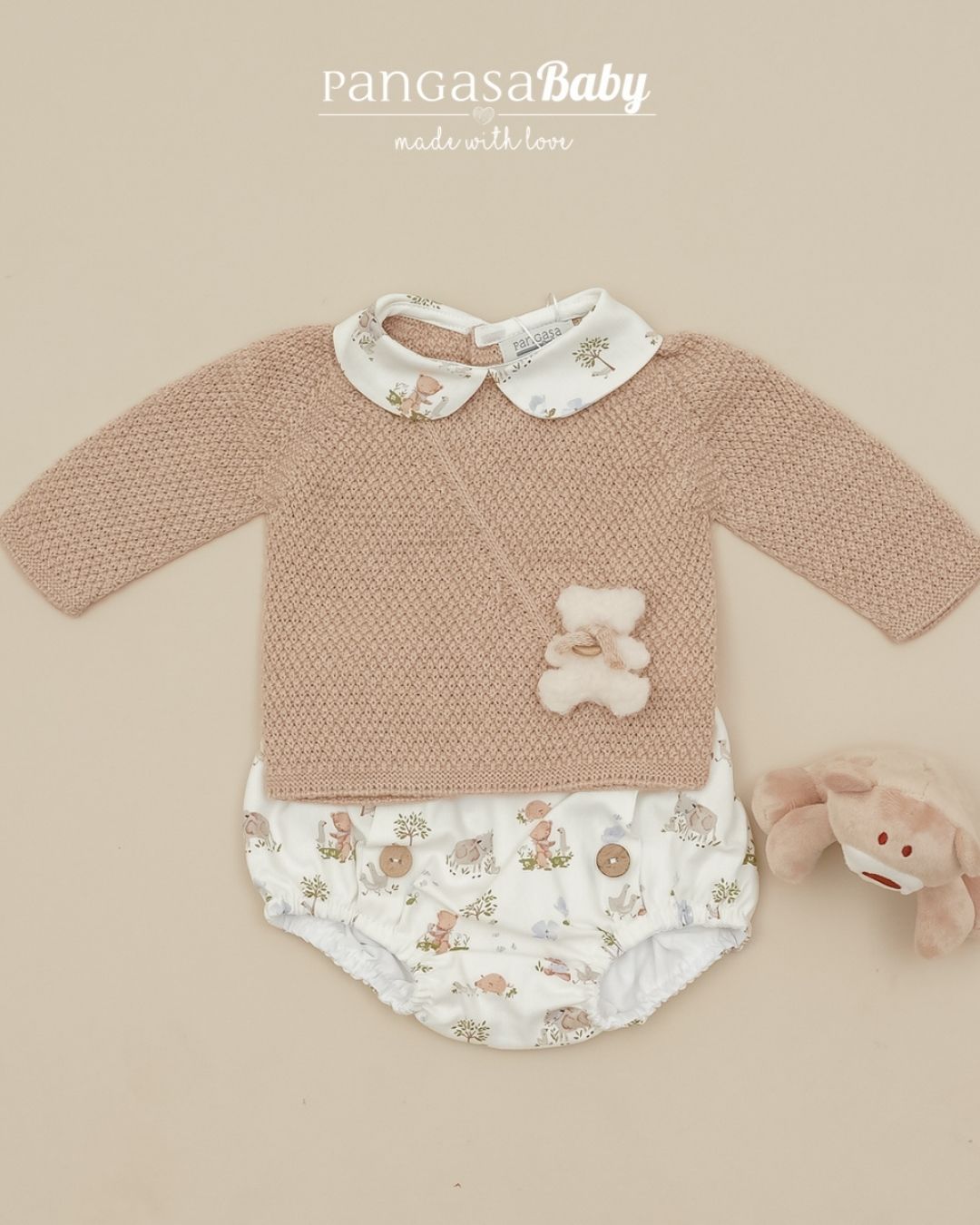 Conjunto Ranita Teddy Arena 🧸 Ositos Tiny Bear - Pangasa Baby