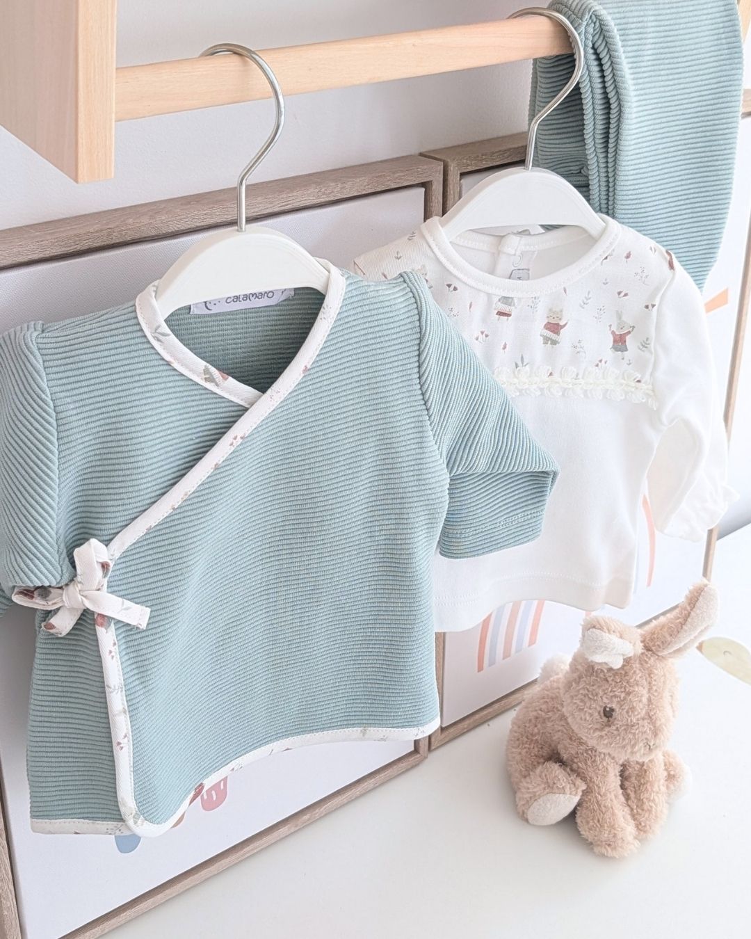 Conjunto 3 Piezas Polaina Arosa Mint - Calamaro
