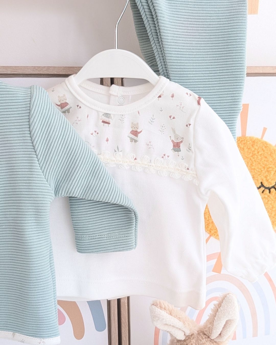 Conjunto 3 Piezas Polaina Arosa Mint - Calamaro