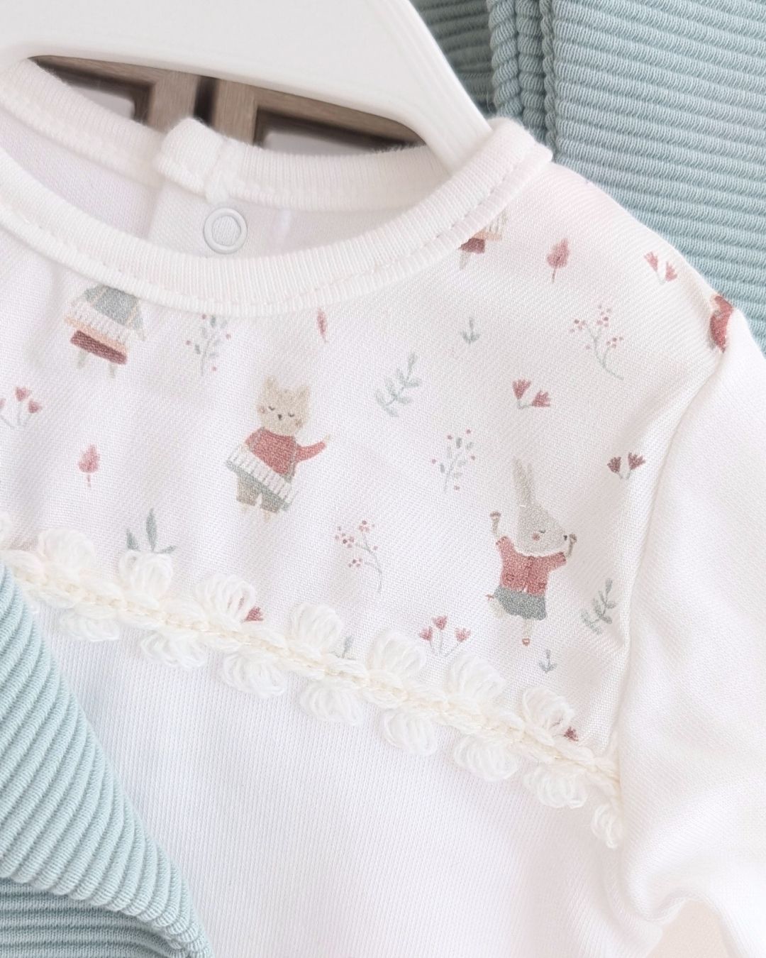 Conjunto 3 Piezas Polaina Arosa Mint - Calamaro