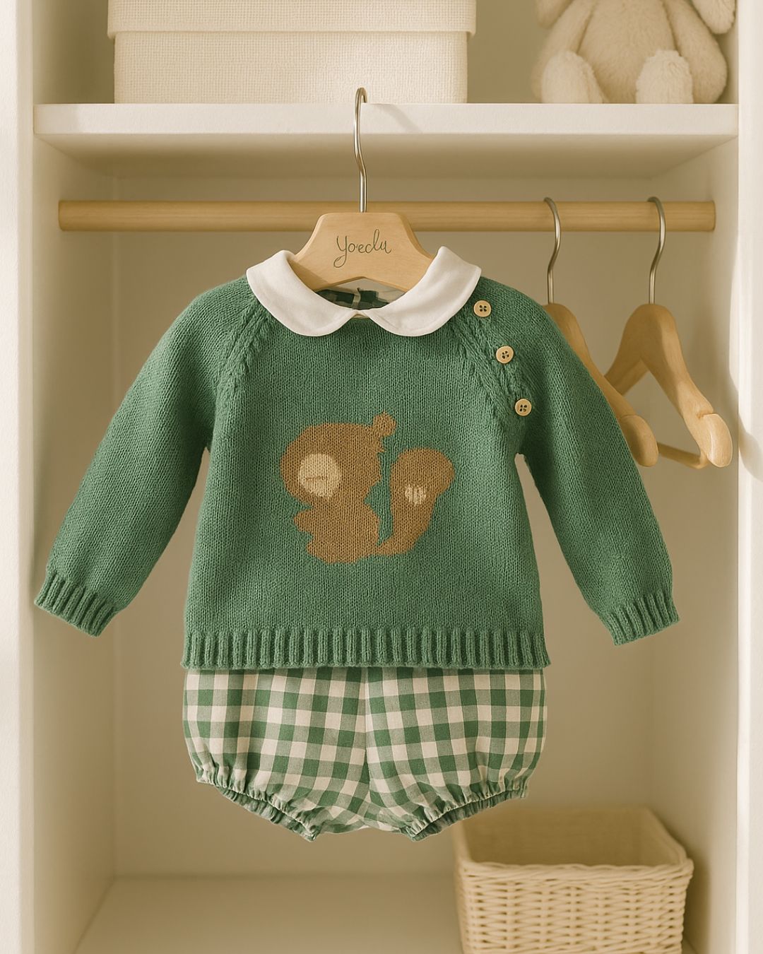 🦔 Conjunto Baby 3 Piezas Musgo – Yoedu Moda Infantil