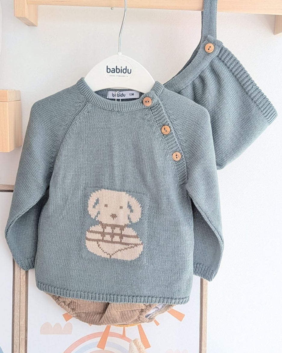 Conjunto Bebé Con Capota Perrito - Babidu