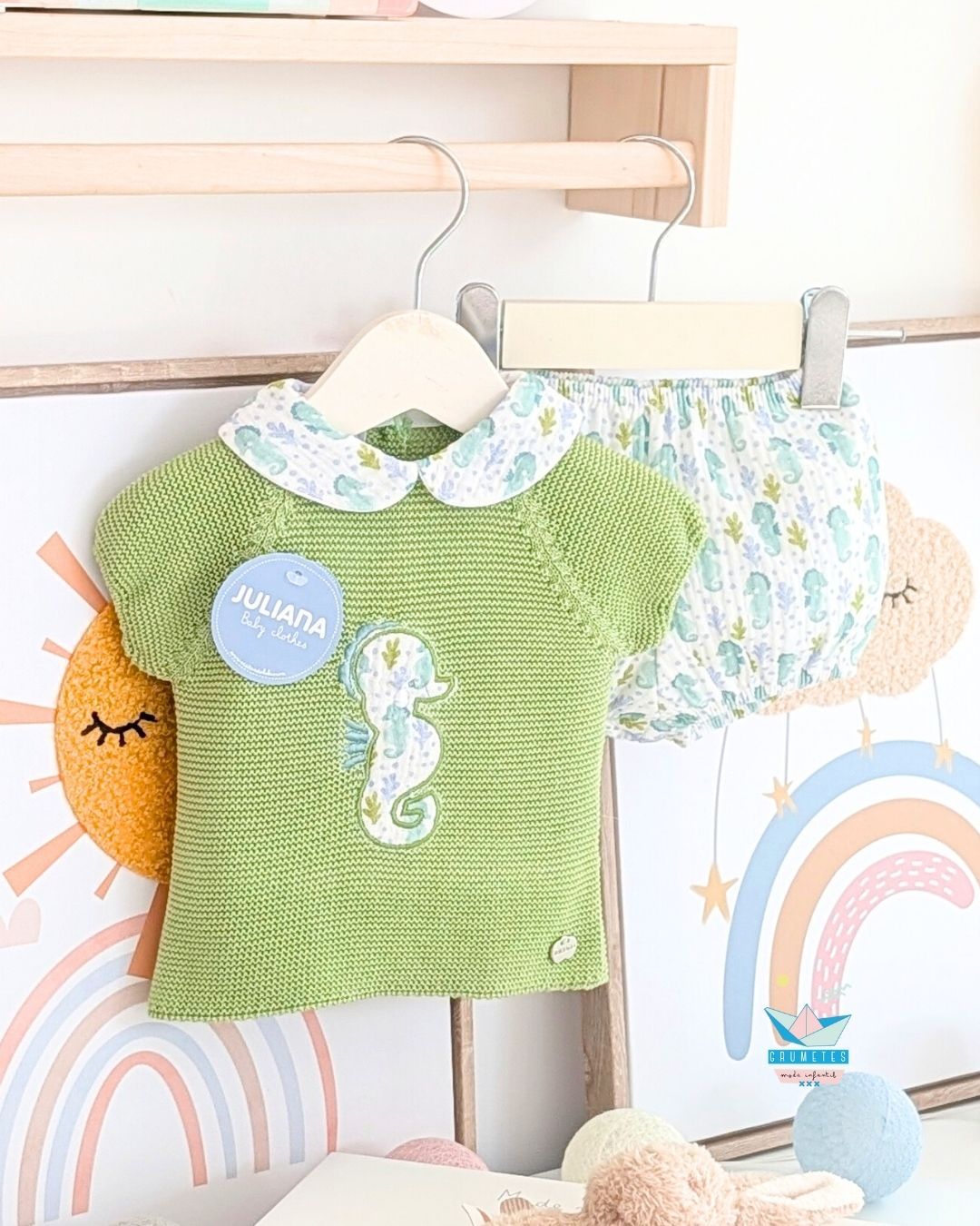 Conjunto Bebé Mar Caballito Verde Lima 🍋‍🟩 Colección Lima - Juliana