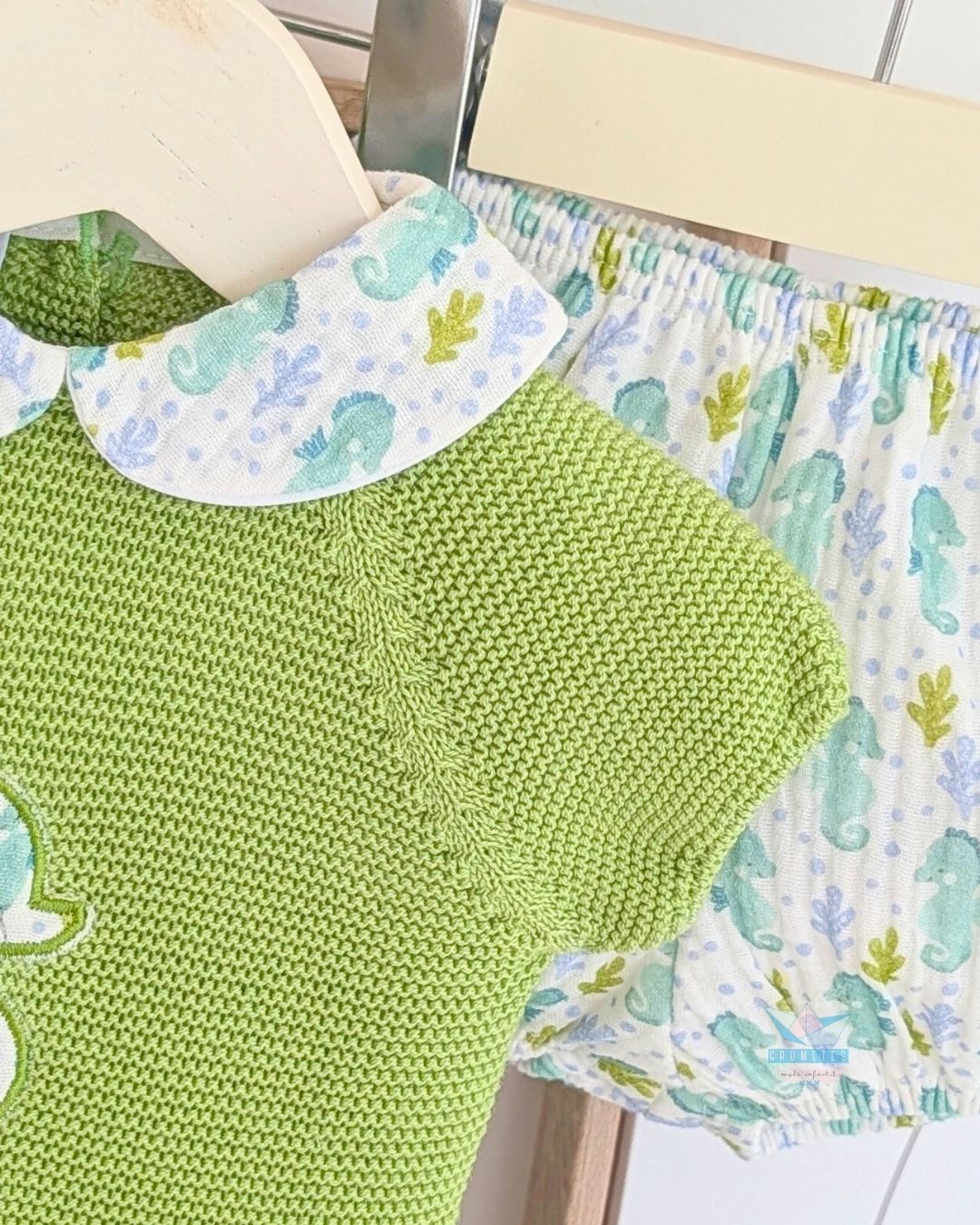 Conjunto Bebé Mar Caballito Verde Lima 🍋‍🟩 Colección Lima - Juliana
