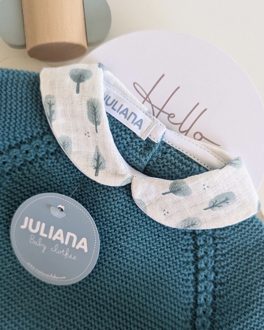 Conjunto Bebé Niño Pantalon Arbolitos Verde Baltico 25587 - Colección Oda de Juliana