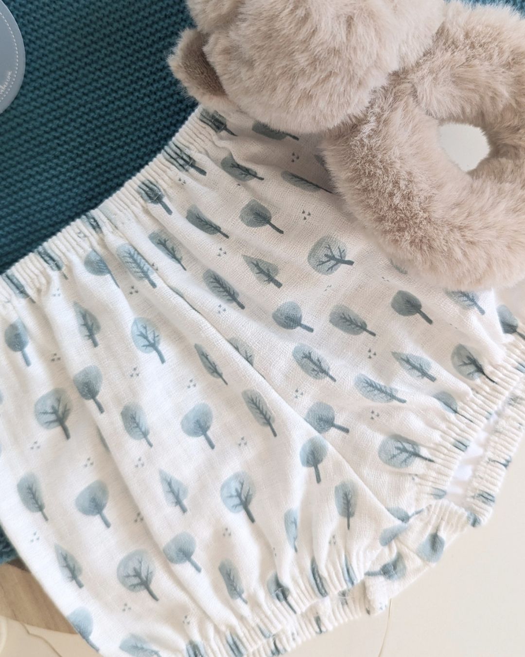 Conjunto Bebé Niño Pantalon Arbolitos Verde Baltico 25587 - Colección Oda de Juliana