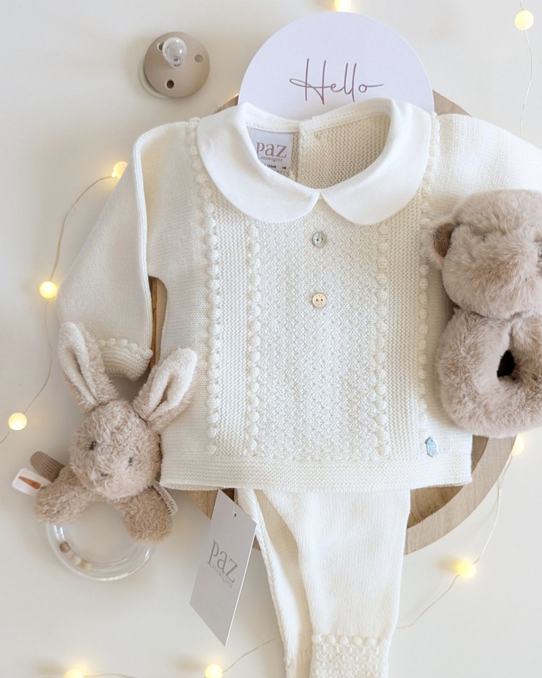 Conjunto Bebe Polaina Cuello Bebé Paz OI 25-26 - Paz Rodriguez