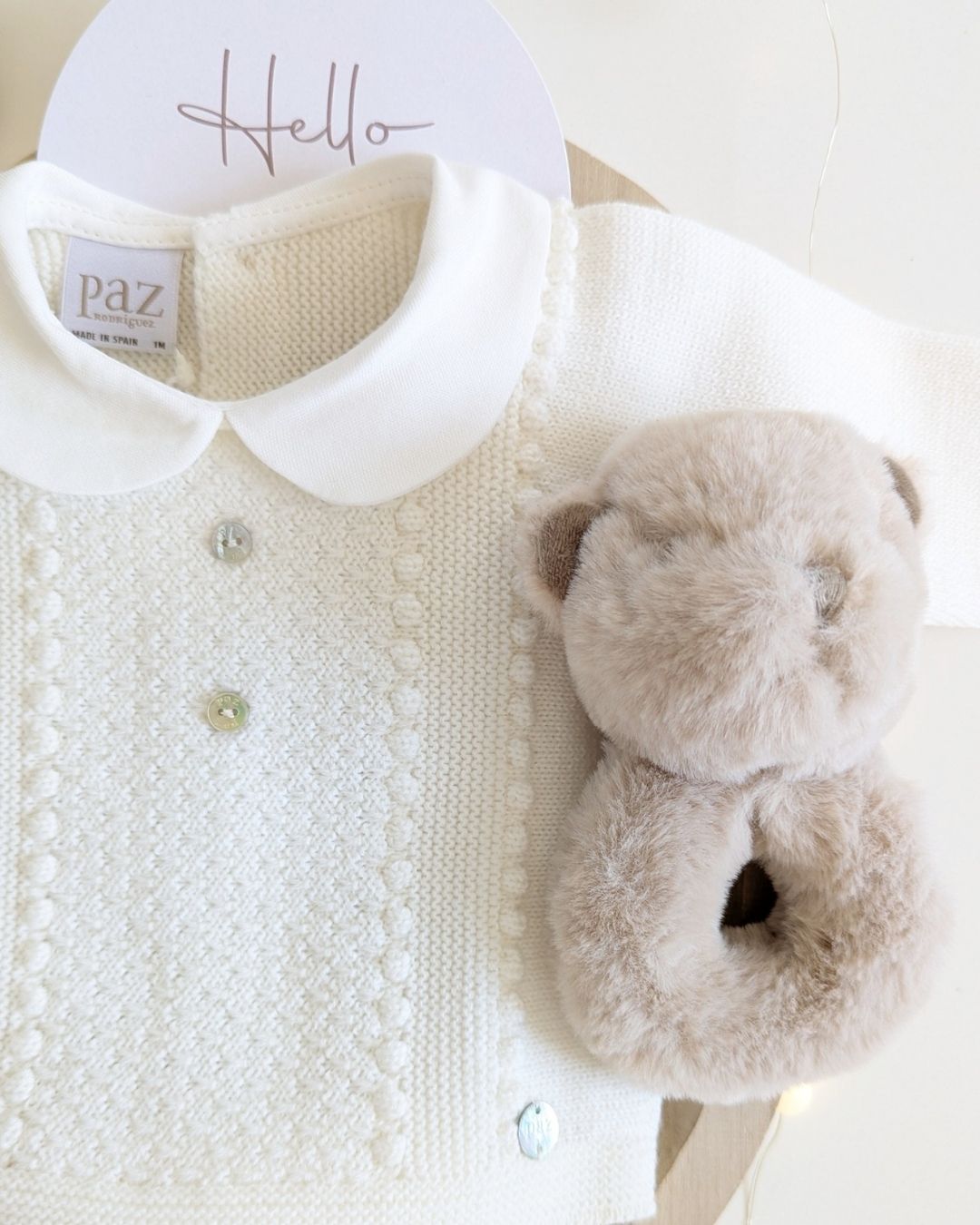 Conjunto Bebe Polaina Cuello Bebé Paz OI 25-26 - Paz Rodriguez