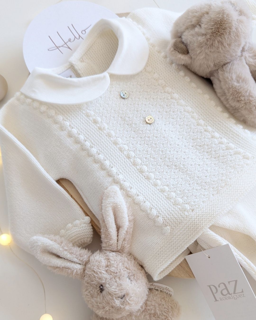 Conjunto Bebe Polaina Cuello Bebé Paz OI 25-26 - Paz Rodriguez