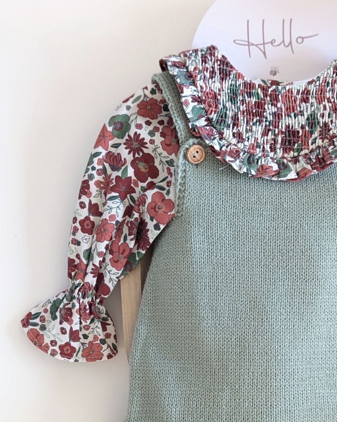 Conjunto Bebé Ranita Familia Cretona - Yoedu