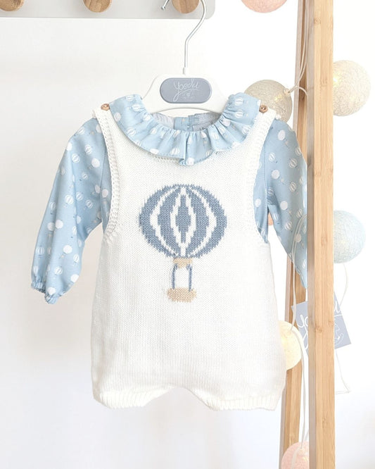 Conjunto Bebé Ranita Familia Tul Celeste Empolvado 1022INV-25 - Yoedu