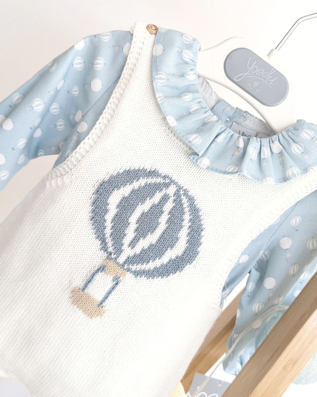 Conjunto Bebé Ranita Familia Tul Celeste Empolvado 1022INV-25 - Yoedu
