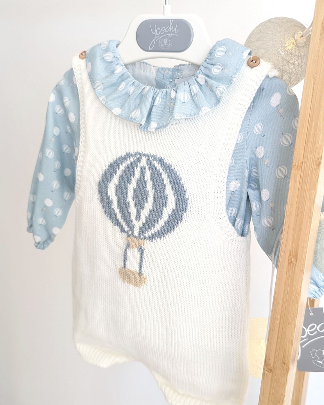 Conjunto Bebé Ranita Familia Tul Celeste Empolvado 1022INV-25 - Yoedu