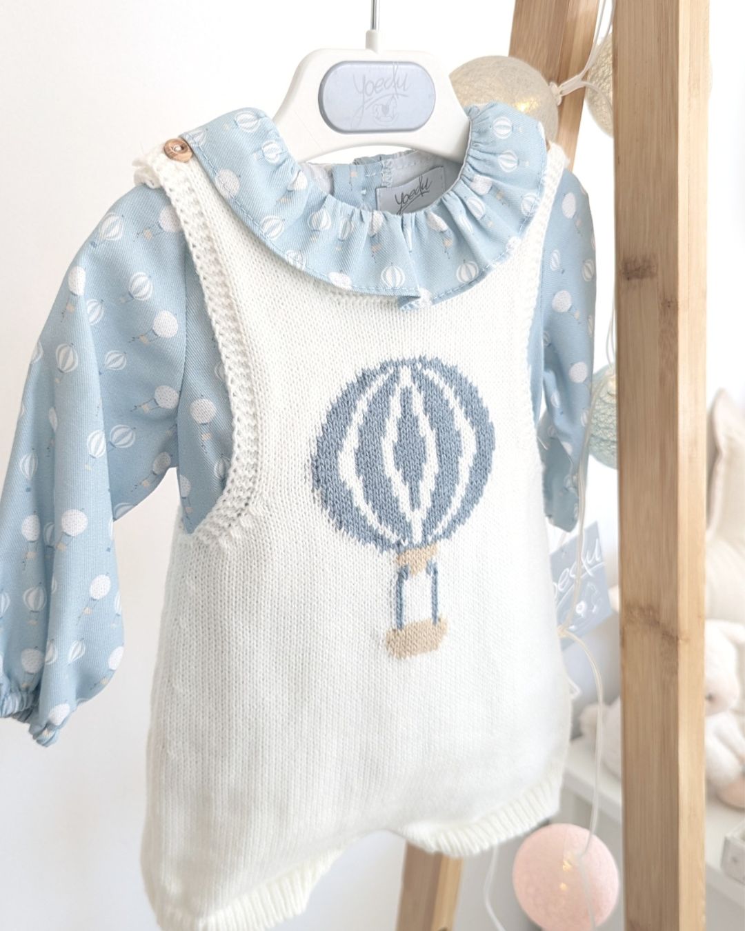 Conjunto Bebé Ranita Familia Tul Celeste Empolvado 1022INV-25 - Yoedu