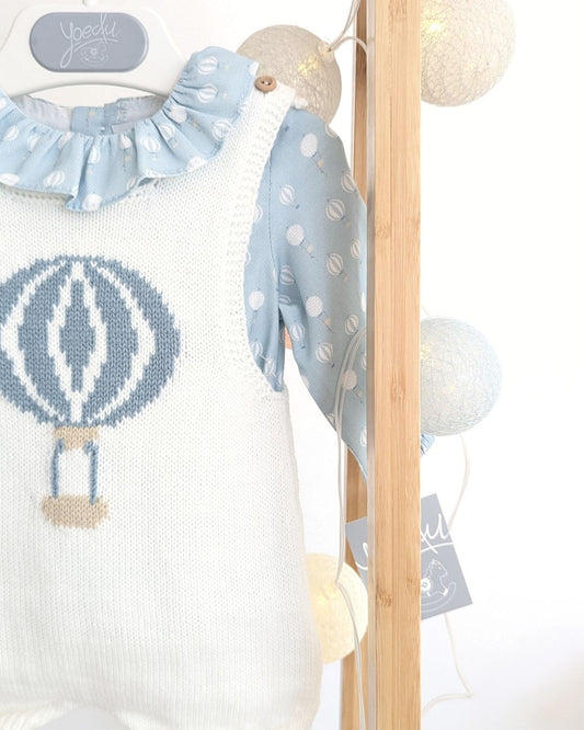 Conjunto Bebé Ranita Familia Tul Celeste Empolvado 1022INV-25 - Yoedu