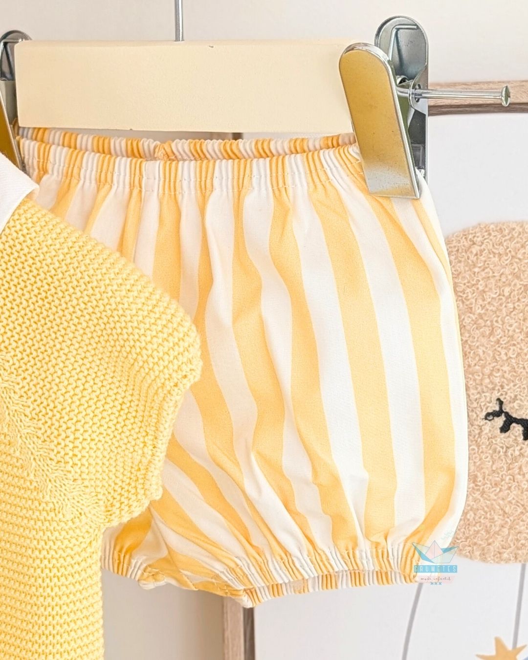 Conjunto Bebé Rayas Amarillo 🍋 Colección Limón - Juliana