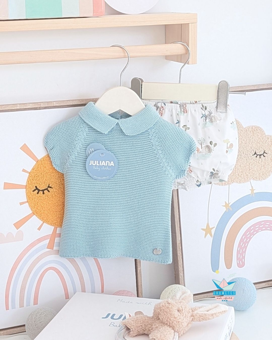 Conjunto Bebé Selva Verde Agua 🥥 Colección Coco - Juliana