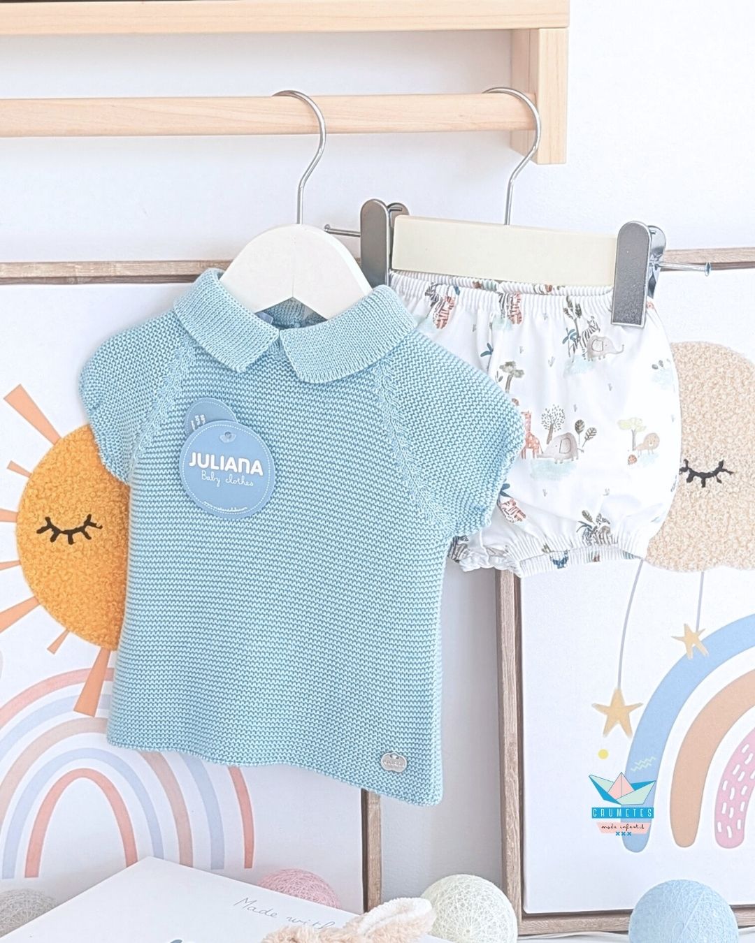 Conjunto Bebé Selva Verde Agua 🥥 Colección Coco - Juliana