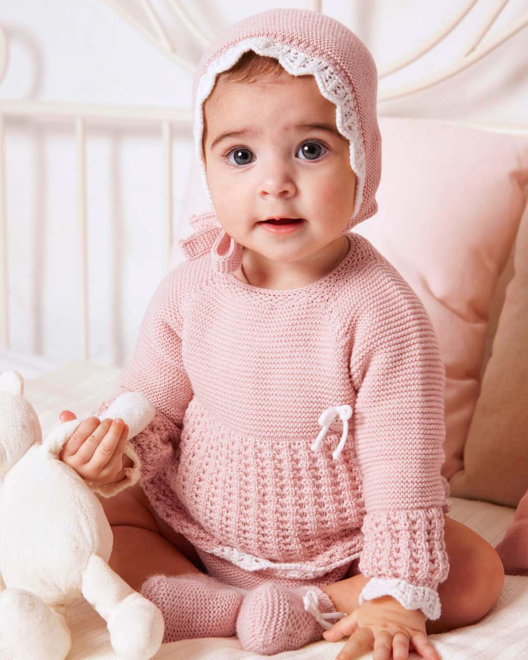 Conjunto Braguita Con Botas Recogidas Rosa Palo - Colección Ladera Juliana