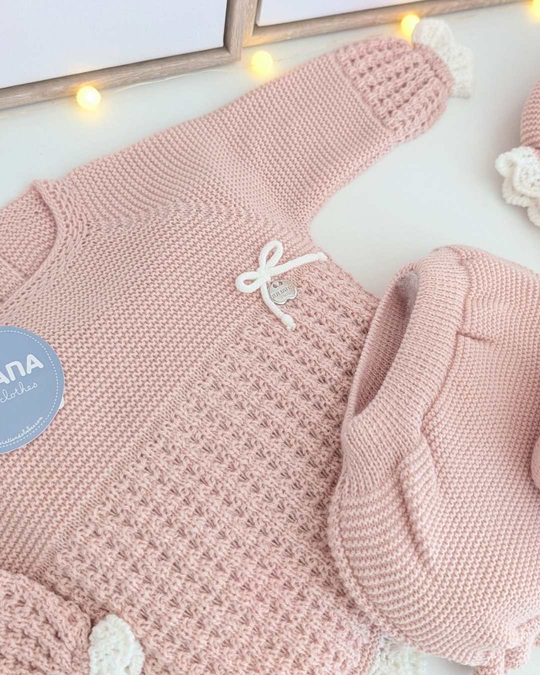 Conjunto Braguita Con Botas Recogidas Rosa Palo - Colección Ladera Juliana