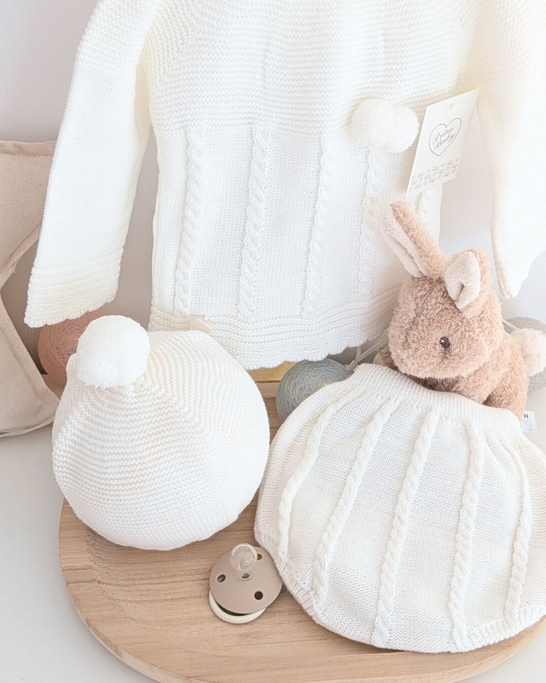 Conjunto Braguita Trenzas Crudo