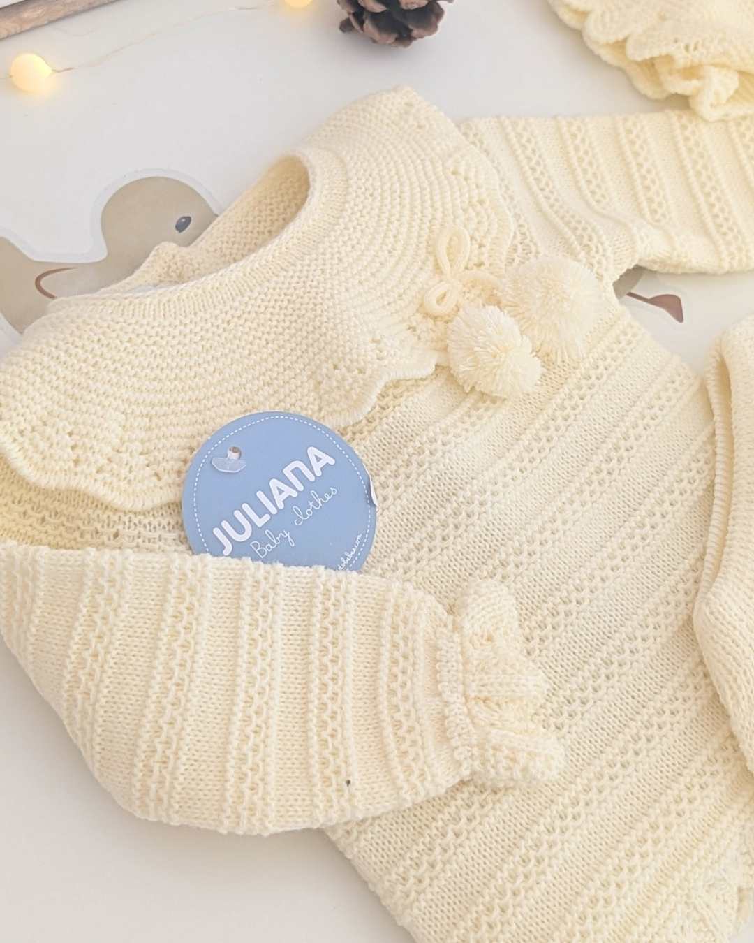 Conjunto Braguita Vastas Amarillo - Colección Alba Juliana
