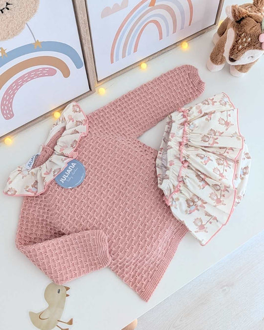 Conjunto Braguita Volante Muñecas - Colección Larina Juliana