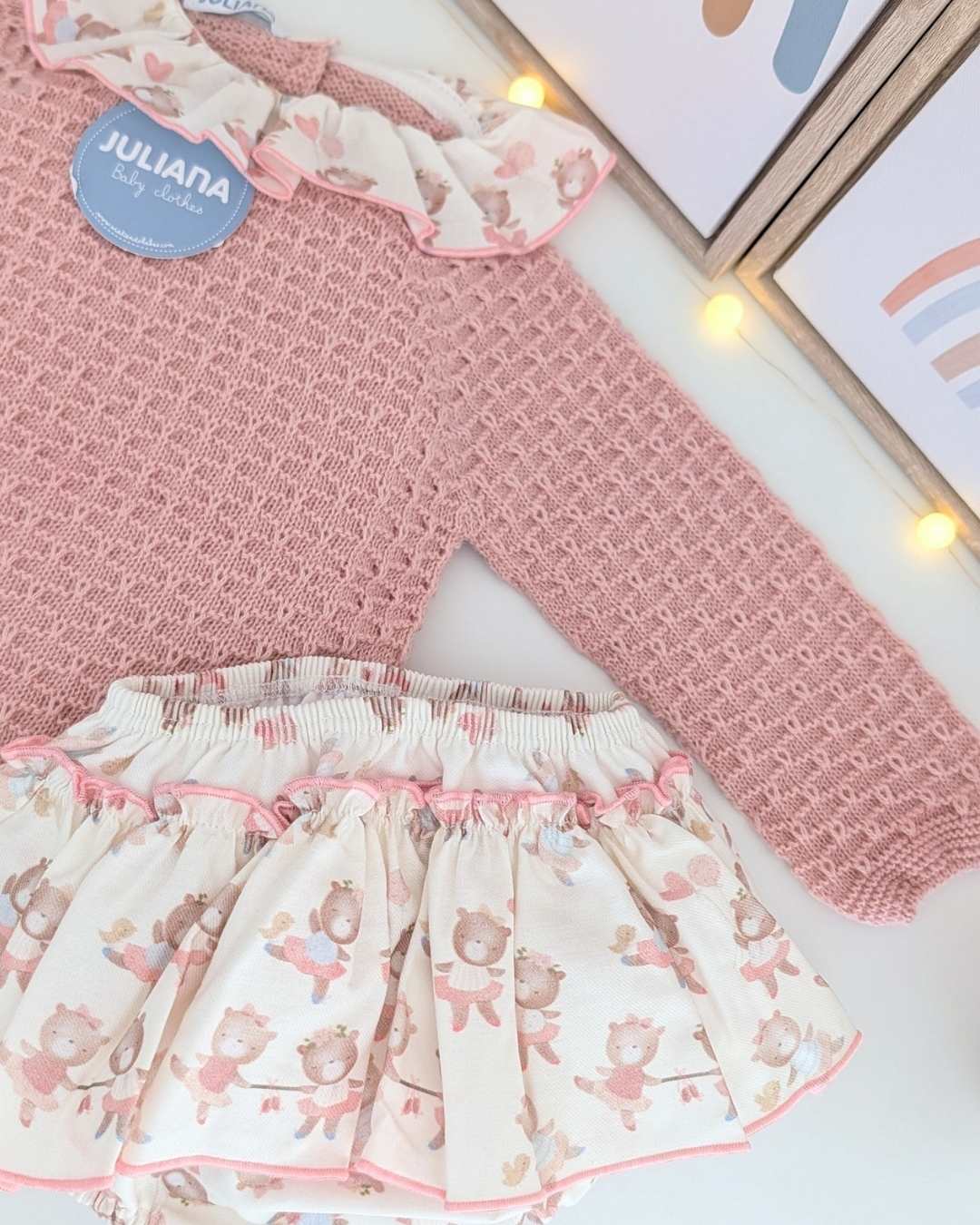 Conjunto Braguita Volante Muñecas - Colección Larina Juliana