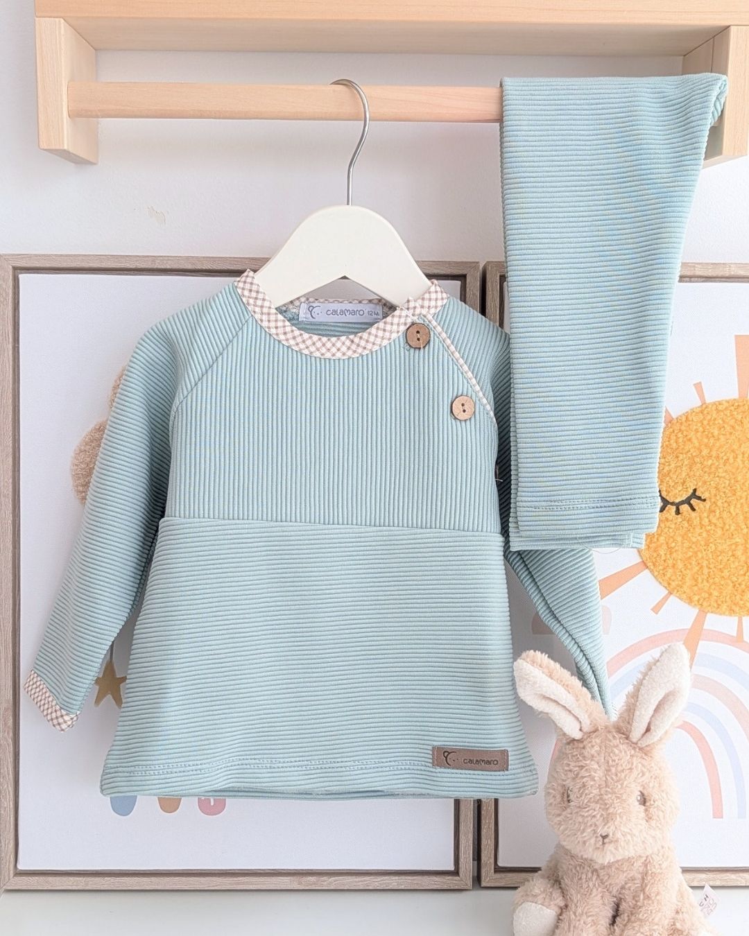 Conjunto Legging Niño Arosa Mint - Calamaro