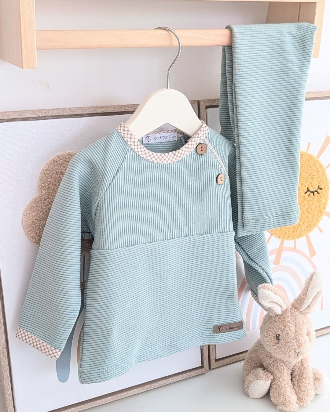 Conjunto Legging Niño Arosa Mint - Calamaro