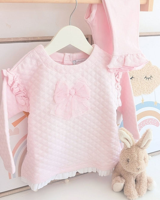 Conjunto Leggins Lazo Rosa - Tutto Piccolo