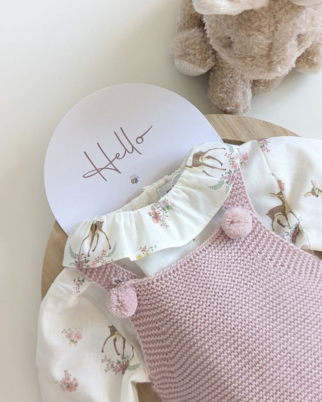 Conjunto Micolino Rosa Empolvado Familia Beatrice - Micolino