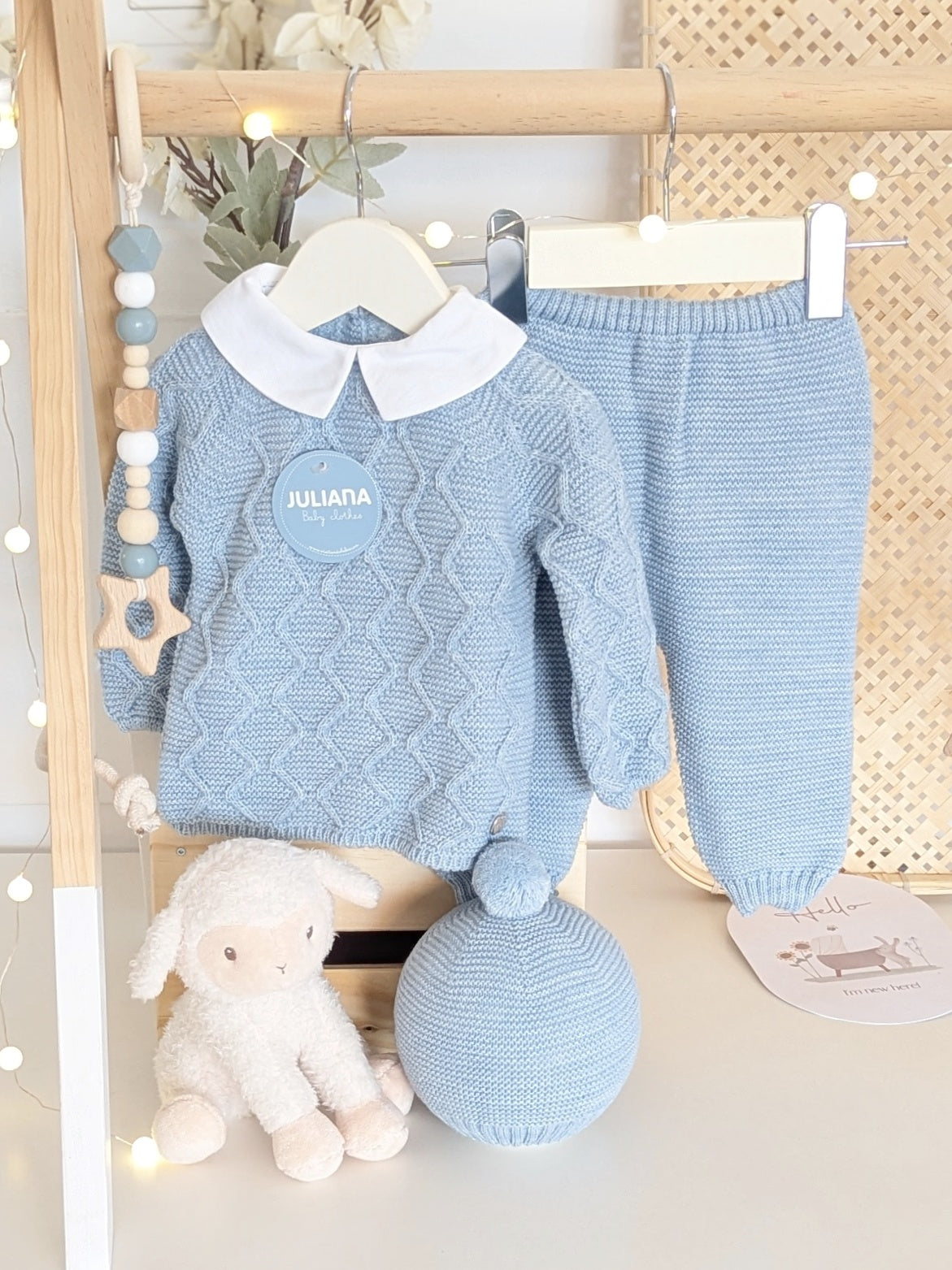 Conjunto Pantalon Aranes Azul - Colección Esencia de Juliana