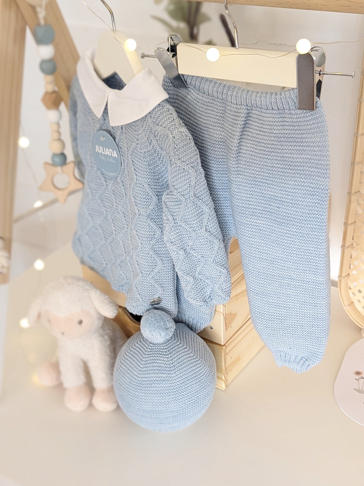 Conjunto Pantalon Aranes Azul - Colección Esencia de Juliana