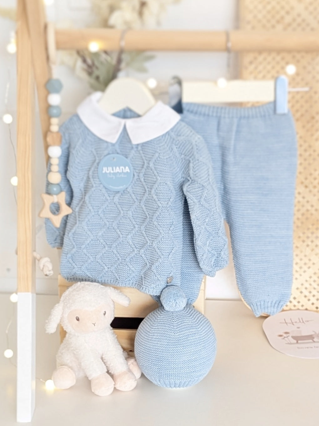 Conjunto Pantalon Aranes Azul - Colección Esencia de Juliana