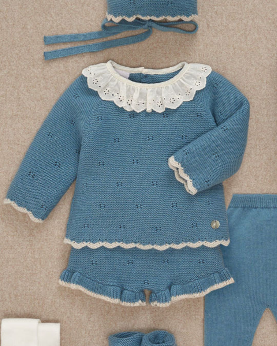Conjunto Pantalon Corto Quinta Azul Nilo 103C-123123 - Paz Rodriguez
