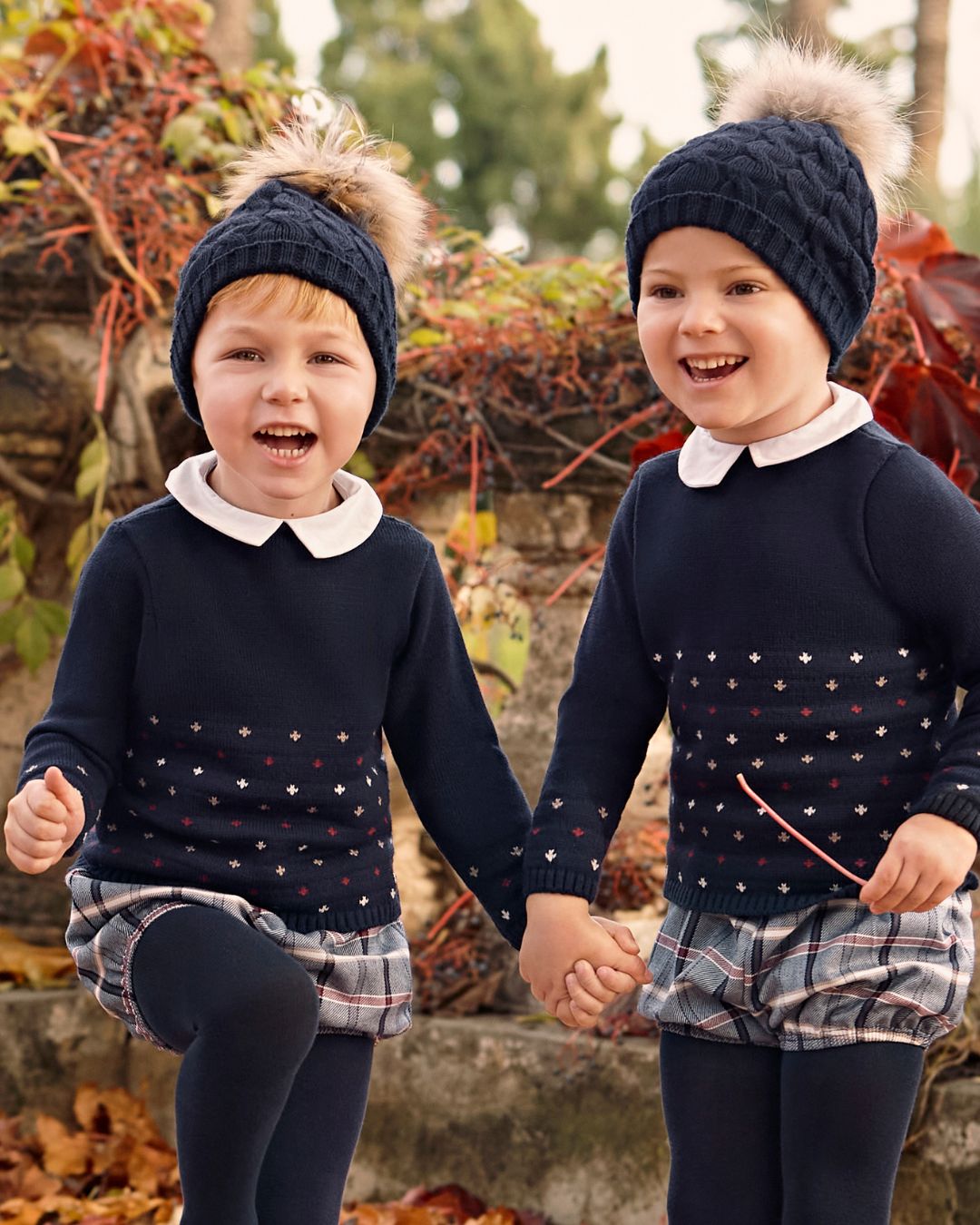 Conjunto Pantalon Cuadros Marino 25590 - Colección Armonia de Juliana