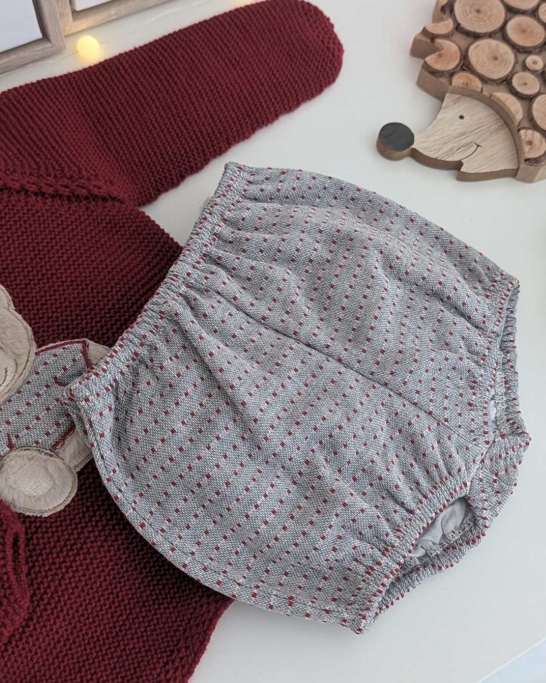 Conjunto Pantalon Osito Rioja - Colección Ocaso Juliana
