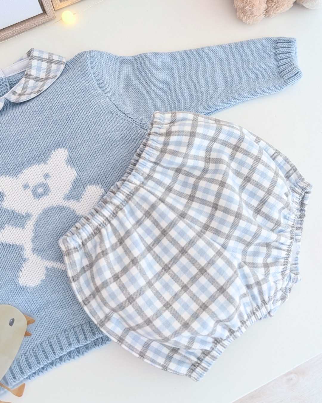 Conjunto Pantalon Oso Azul - Colección Nido Juliana
